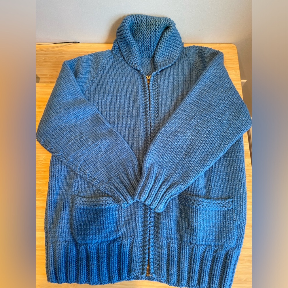 Vintage wool knit cowichan sweater